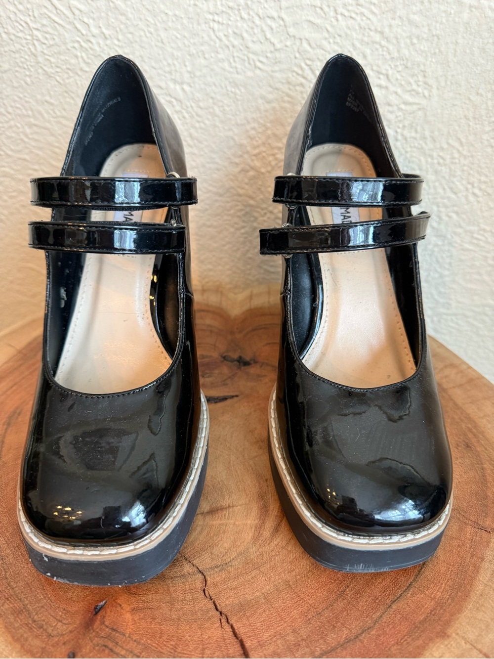 Steve Madden Black Patent Mary Jane Platform Heels | Size 7 - Picture 10 of 10